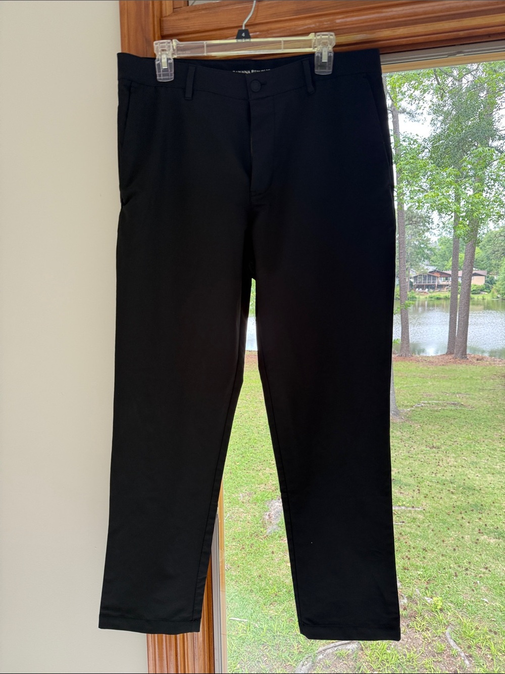 Banana Republic Black Men's Chino Pants - Slim Straight